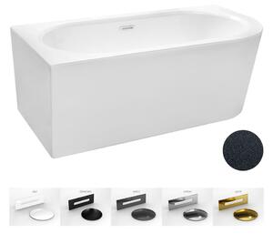 Besco Akrylátová voľne stojaca vaňa Avita A-Line Glam G CC/SP 150x75 (160x75, 170x75), s prepadom