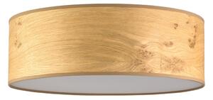Béžové stropné svietidlo z drevenej dyhy Bulb Attack Ocho XL, ⌀ 45 cm