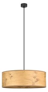 Béžové závesné svietidlo z drevenej dyhy Bulb Attack Ocho XL, ⌀ 45 cm