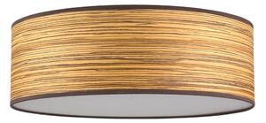 Hnedé stropné svietidlo z drevenej dyhy Bulb Attack Ocho XL, ⌀ 45 cm