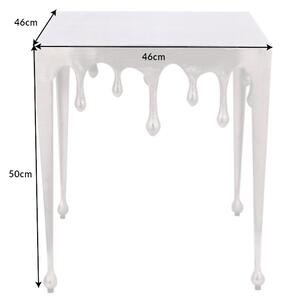 Dizajnový odkladací stolík Gwendolyn L 50 cm strieborný