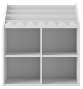 Bellamy Detská knižnica BOOK NOOK SNOW 71x76 cm, biela