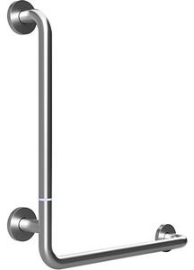 Bemeta Design HELP: Madlo, 680 mm, v tvare L, ľavé, skladané, s krytkou, nerez, mat - 301154072