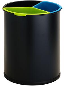 Bemeta Design Odpadkový kôš 15 l, na triedený odpad (3 plastové vložky), čierny - 126115370