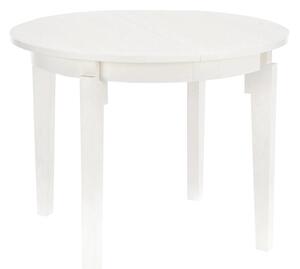 Okrúhly rozkladací jedálenský stôl Sorbus 100/200 - biela