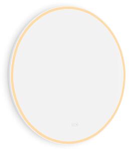 Nimco Biele okrúhle LED zrkadlo priem. 800 s dvoma dotykovými senzormi - ZPB 28002RVX-05