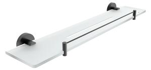 Nimco Polica, 60 cm s ohrádkou IXI UNIX ČIERNA - UNC X460-X-90