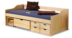 Drevená jednolôžková posteľ s roštom Maxima 2 90 - borovica
