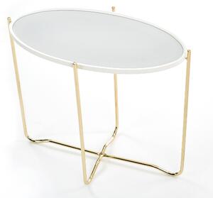 Konzolový stolík KN-2 - biela / zlatá