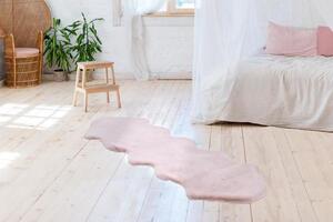 UMELÁ KOŽUŠINA, 60/180 cm, ružová - Online Only bytové doplnky, Online Only