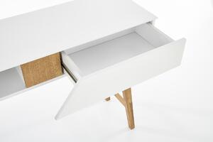 Konzolový stolík KN-1 - biela / prírodná