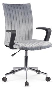 HALMAR Doral kancelárska stolička s podrúčkami tmavosivá