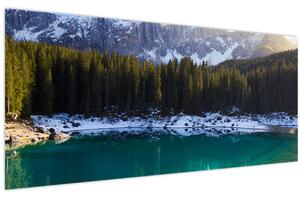 Obraz - Jazero Karersee (120x50 cm)