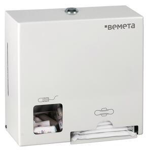 Bemeta Design Zásobník na tampóny a hygienické vložky, nerez, biely - 101403278