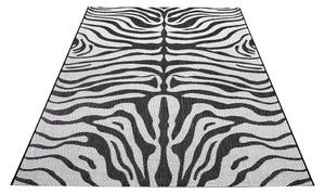 Čierno-sivý vonkajší koberec Ragami Safari, 80 x 150 cm
