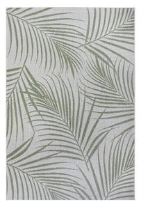Zeleno-sivý vonkajší koberec Ragami Flora, 120 x 170 cm