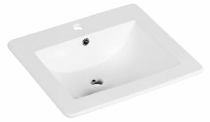 Novoterm Zápustné keramické umývadlo NV-KR-530, biele