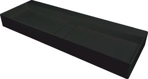 Deante Umývadlo na dosku Blur 100x40 cm - CQB NU1S, granit, čierna