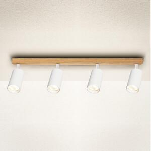 Brilagi - Bodové svietidlo SELE 4xGU10/30W/230V biela/dubový dekor