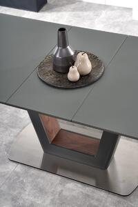 Rozkladací jedálenský stôl Bilotti - antracit / orech