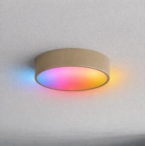 Brilagi-LED RGBW stmievateľné kúpeľňové stropné svietidlo CLARE 2xE27/9W/230V IP54 Wi-Fi béžové