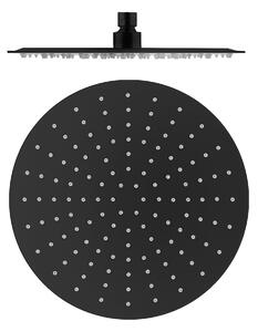 Slezák - RAV Hlavová sprcha okrúhla kovová ø 30 cm - KS0001CMAT, Čierna mat