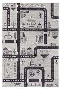 Krémovobiely detský koberec Ragami City, 120 x 170 cm