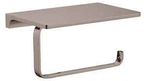 Slezák - RAV Držiak toaletného papiera s odkladacou poličkou NIL - NLA0403MGL, Metal Grey lesk