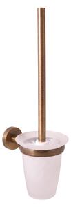 Slezák - RAV WC kefa, miska sklenená COLORADO - COA0500SM, Stará mosadz (Bronz)