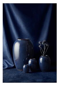 Modrá kameninová váza Bitz, výška 50 cm