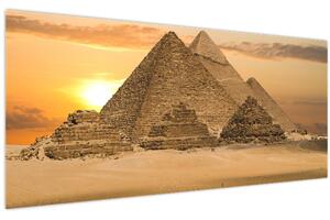 Obraz - Pyramídy (120x50 cm)