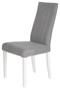 Jedálenská stolička LIDIA sivá/biela