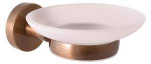 Slezák - RAV Mydelnička sklenená COLORADO - COA0300SM, Stará mosadz (Bronz)