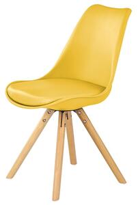Jedálenská stolička VENUS žltá