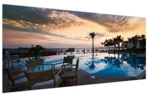 Obraz - Resort pri mori (120x50 cm)