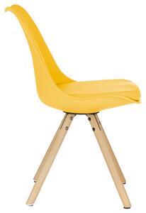 Jedálenská stolička VENUS žltá