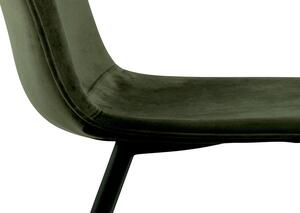 Dizajnová jedálenská stolička Damek olivovo-zelená