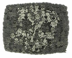 Dizajnová kovová pracka SKULL, 40mm (VGX2645PL/40)