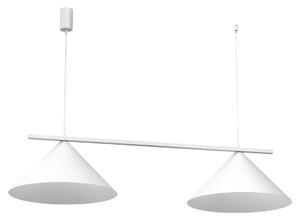Závesné svietidlo Capital, 2x biele kovové tienidlo, (fi 46cm), w