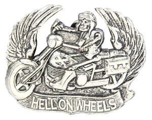 Motorkárska kovová pracka HELL ON WHEELS, 40mm (VHell)
