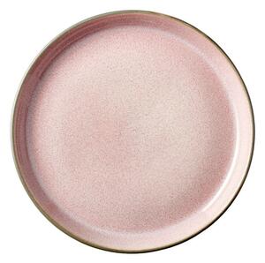 Ružový kameninový tanier Bitz Mensa, ø 17 cm