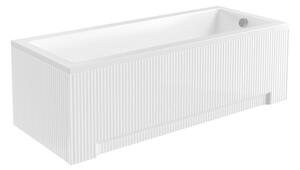Besco Univerzálny krycí panel UNI RYFLE k obdĺžnikovej vani Besco, biela lesk BESCO-Rozmery: 150x70