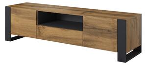 CAMA MEBLE Wood tv stolík dub wotan / antracit