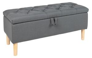 Dizajnová lavica Queen 100 cm sivá