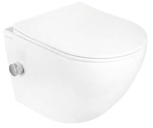 Hydroland Závesná WC misa s funkciou bidetu a SoftClose sedadlom Karat, biela