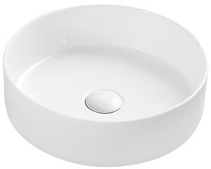 Hydroland Keramické umývadlo na dosku Bella ø35,5 cm, biele