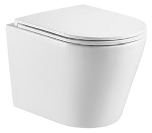 Hydroland Závesná WC misa so SoftClose sedadlom Safir Tornádo, biela