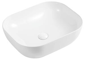 Hydroland Keramické umývadlo na dosku Aurora 49x39,5 cm, biele