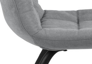 Dizajnová jedálenská stolička Dalinda svetlosivá