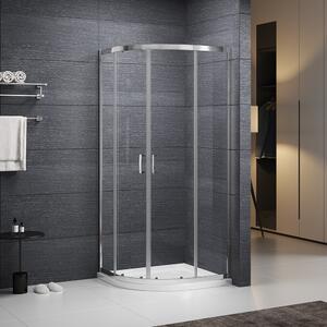 Roth Štvrťkruhový sprchový kút ALBIS - bez vaničky ROTH-Variant: rozmery: 80x80 cm - (ALBIS/800 - N0776), ROTH-Profily: profily: brillant, výplň: transparent